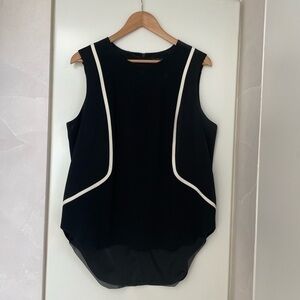 Rag & Bone Black Silk Tank Blouse Size Large